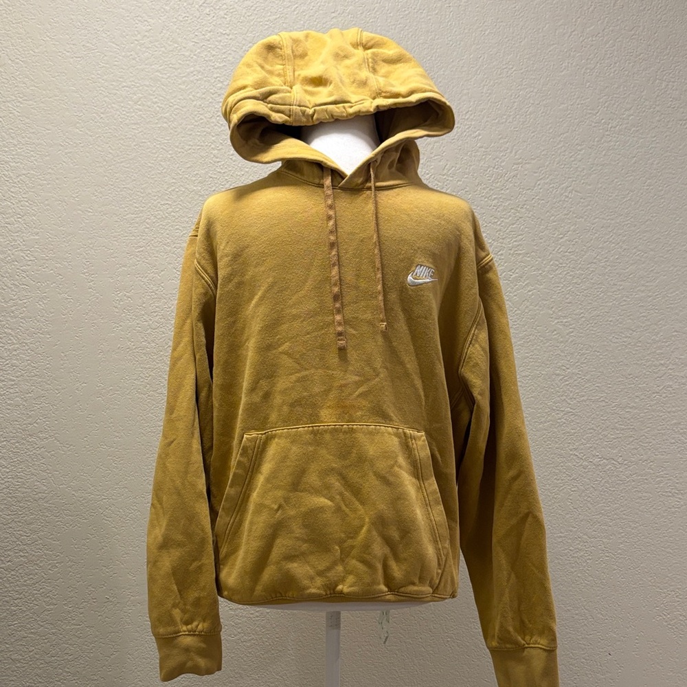 Nike Men's Mustard Hoodie Sweater